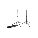 Gator Frameworks GFW-SPK-2000SET Pair Adjustable Speaker Stands with Bag