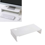 Hosoncovy Desktop Computer Monitor Stand Raiser Computer Riser Universal Metal Desktop Stand Laptop Riser for iMac Macbook Laptop Notebook PC Computer Printer (40CM, White)