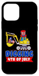Coque pour iPhone 12 mini Drapeau américain amusant pour creuser le 4 juillet