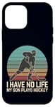 Coque pour iPhone 12 mini I Have No Life My Son Plays Hockey Rétro Sports Humour