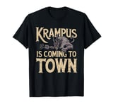 Krampus Is Coming To Town Christmas Monster Men Women Kids T-Shirt