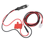 12V Dc Power Cord Cable Cigarette Lighter Plug With Double Fuse For Mobile LS