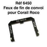 Decapod 6450 - Feux de fin de convoi pour voitures Corail Roco - HO (1:87)