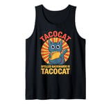 Tacocat Spelled Backwards Is Tacocat Funny Taco Cat Tank Top