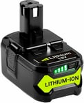 Batterie P108 18V 5.0Ah packs de Batteries de Remplacement Lithium-ion compatible Ryobi One