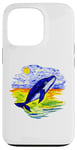 iPhone 13 Pro Blue Whale Swimming Case