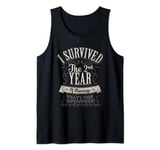 I Survived Two Year Marriage 2nd Wedding Anniversary Gifts Tank Top