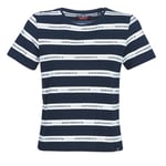 T-shirt Superdry  COTE STRIPE TEXT TEE