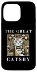 Coque pour iPhone 14 Pro Max The Great Catsby, Funny Cat Design, Cat Lover, Film