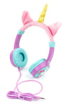 Kids & Childrens Fluffy Unicorn Headphones - 3.5mm  Jack Plug