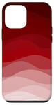 Coque pour iPhone 12 mini Dégradé simple - Vague rouge sang