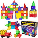 Desire Deluxe Magnetic Building Blocks Tiles STEM Toy Set 57PC – Kids Learning 3