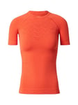 X-BIONIC Women Effektor 4.0 Run Short Sleeve Shirt - Sunset Orange/Namid Red, X-Small