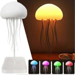 Voice Controlled Jellyfish Night Light - 72 Colors Gradient Ambient Lamp with Floating Effect for Home/Bedroom