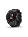 Garmin Fenix 7X Pro Solar Edition - slate grey - Yes sport watch with band - black - 32 GB