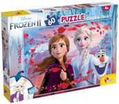 Lisciani Disney Frozen 2 Reina de las nieves LA REINE DES NEIGES PUZZLE RECTO/VERSO 60 PIECES NEIGES-65318, 65318, multicolore