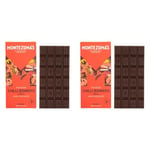 Montezuma's Chilli Bonkers, 74% Cocoa, Dark Chocolate With Chilli, Gluten Free, Naturally Vegan & Organic, 90g Bar (Pack of 2)