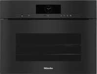 Miele DGC 7845 HCX Pro Handleless Compact Steam Combi Oven With Mains Water And Drain Connection Obsidian Black