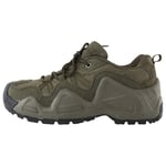 QETUOA Chaussures De Randonnée Imperméables en Plein Air pour Hommes, Chaussures Sport Antidérapantes Résistantes l'usure Respirantes Chaussures Tactiques Basses (Vert,45)