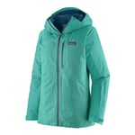 Patagonia Insulated Powder Town Jkt - Veste ski femme Smolder Blue / Dulse Mauve XS