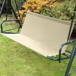 Housse de Siège de Jardin pour Balançoire de Jardin,Housse de Siège Imperméable 600D Oxford,Housse de Siège pour Balancelle 2 et 3 Places,Housse pour Balancelle,138 * 50 * 50cm,Beige