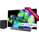 LG OLED C3 55" 4K OLED evo TV + LG SC9S 3.1.3 Dolby Atmos Soundbar -tuotepaketti