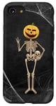 iPhone SE (2020) / 7 / 8 Spooky Halloween Skeleton Jack-O-Lantern Pumpkin Head Skull Case