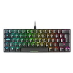 Mars Gaming MKMINIBPT, Clavier Mécanique Ultra-compact, Full RGB Chroma, Switch OUTEMU PRO Blue, Noir, Langue Portugaise