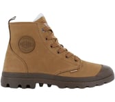 Palladium pampa Hi Zip Wl Hommes Bottes D'Hiver Doublé 05982-257 Cuir Braun