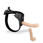 Strap on harness kit with two dildos