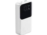 Powerbank Joyroom Joyroom mini JR-PBC07 20000mAh 30W z kablami USB-C i Lightning biały