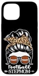 iPhone 15 Football Stepmom Messy Bun Hair Football Player Stepmom Case