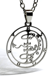 Asmodeus Necklace Pendant Steel Sigil of Goetia Demon Lust King Key of Solomon