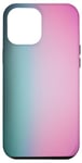 Coque pour iPhone 14 Pro Max Dégradé de couleur turquoise rose pastel