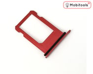 Replacement for iPhone 8 Red SIM card simcard Tray holder with waterproof seal