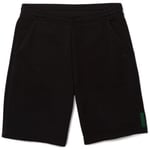 Short Lacoste  SHORT  EN COTON MÉLANGÉ STRETCH UNI NOIR