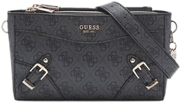 Guess Hwqg8744720 Didi Mini Dual Compartment 4G Logo Womens Bag In Coal