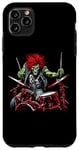 Coque pour iPhone 11 Pro Max Kit de batterie Rock and Roll Band Rock On Drum du batteur Skeleton Guy