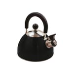 Highlander 2L Deluxe Whistling Kettle in Black