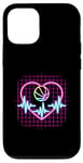 Coque pour iPhone 12/12 Pro Heartbeat Panier de basketball Heart Line Pulse Player Sport Basket