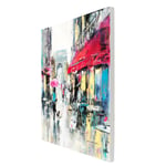 Paris Modern 1 Tile Plaque Sign Wall Art Paris Scene Brent Heighton 20x20cm