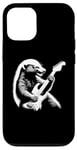 Coque pour iPhone 12/12 Pro Honey Badger Jouant Guitare Électrique Rock Star Guitariste