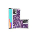 Samsung Galaxy A52 / 5G violetti glitter hile suojakuori