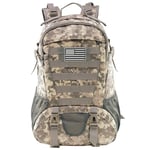 Jueachy Military Tactical Backpack 30L Army Assult Camouflage Hunting Rucksack Molle Waterproof 3 Day Large Rucking Backpack for Outdoor Sports Trekking Hiking Travel Camping Mountaineering