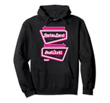 Barbie The Movie - Barbie Land Real World This Way Signs Pullover Hoodie