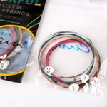 Not Easily Broken 6x/Set Acoustic Guitar Strings Folk Guitar Steel Strings