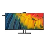 MMD-MONITORS & DISPLAYS Philips 40B1U6903CH - 6000 Series écran LED incurvé USB 39.7" 5120 x 2160 WUHD @ 75 Hz IPS 300 cd/m² 1000:1 HDR10 4 ms Thunderbolt 4, 2xHDMI, DisplayPort haut-parleurs noir texturé