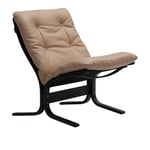 LK Hjelle - Siesta Classic Low Black Hemsen Anilin 22 Sand - Lenestoler - Ingmar Relling - Beige - Lær/Naturlig materiale/Tre