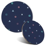 Mouse Mat & Coaster Set - Gamer Controller Symbol  #3895