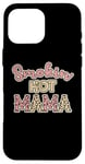 Coque pour iPhone 16 Pro Max Retro Smoking Hot Mama Cheetah Rose Blush Sexy Mom